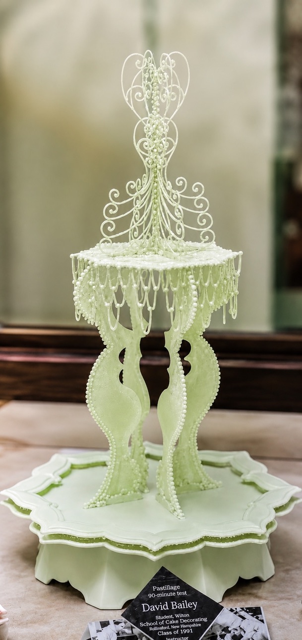 Pastillage centerpiece — Wilton Method training, Sullivan College